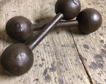 Vintage Metal French Dumb bells / hand weights