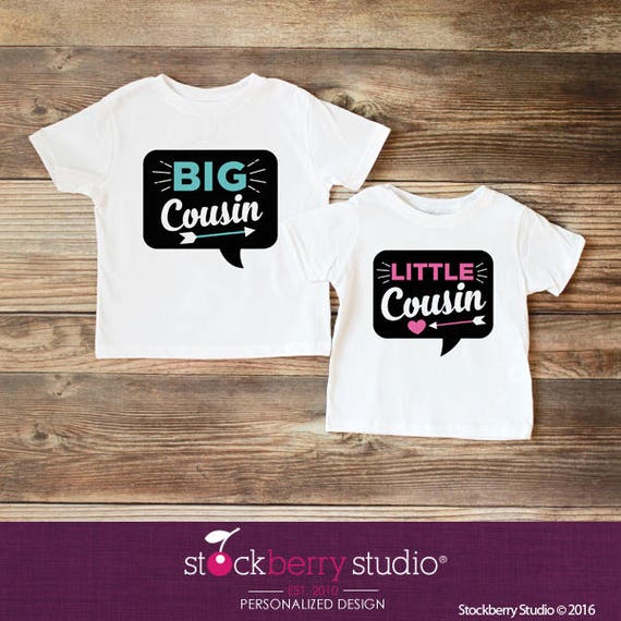 Big Cousin Little Cousin Shirts Girl and Boy Matching Cousin Big Cousin Little Cousin Shirts Girl and Boy Matching Cousin