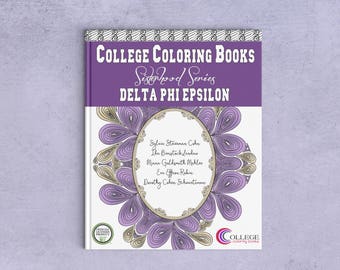 Delta Phi Epsilon Coloring Book | Sorority Recruitment Bid Day Reveal | Big Little Gift | Study Break | Back to School | Greek Licensed