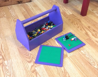purple lego storage box