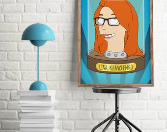 Futurama style. Custom drawing. Custom portrait. Head in jar. Family portrait. Couple portrait. Custom character. Custom art. Illustration