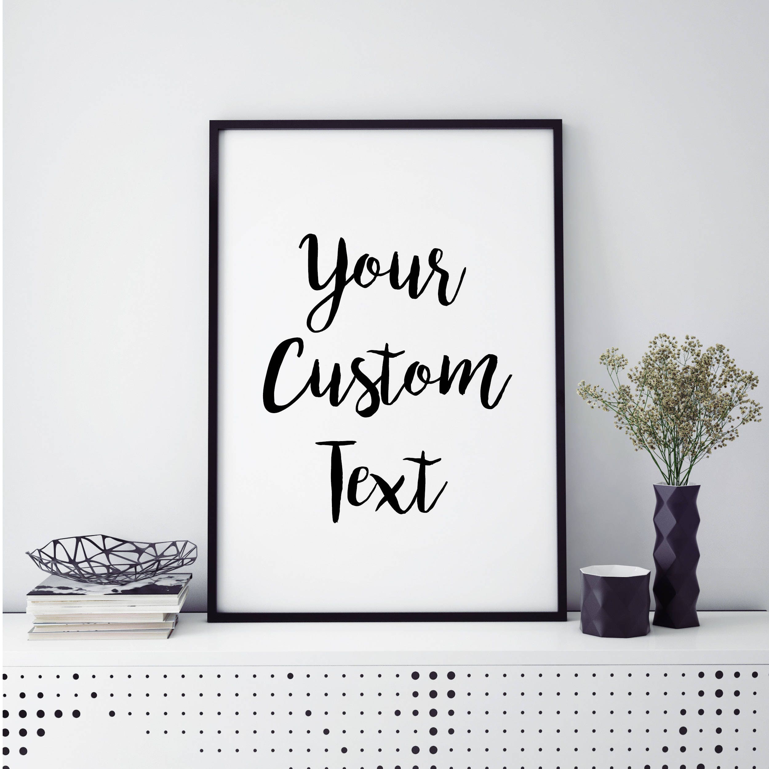 text art photo frame