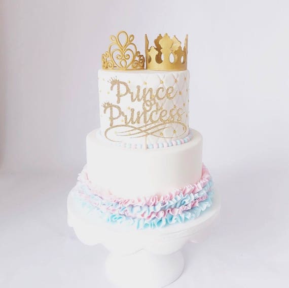 Prince or Princess Cake Topper Baby Shower Cake Topper