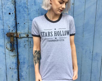 Stars Hollow, Gilmore Girls | Grey Ringer Tee