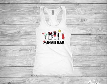 Minnie Bar shirt - Minnie Mouse - Drinking Shirts - Epcot Food and Wine - Disney - Ladies