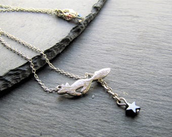 Silver Plated Running Fox Necklace, Fox Necklace, Fox Jewellery, Minimalist Fox Necklace, Gift for Fox Lover, Cute fox Jewelry, Fox Pendant