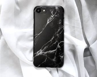 Black marble iphone case , marble phone case, matte phone case, iphone 6, iphone 6 plus, iphone 7, iphone 7 plus