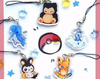 Pokemon 1.5inc Double Sided Acrylic Charms