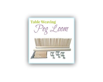 Peg Loom, Table Weaving, Looms for Children, Beginner's Loom, Peg Weaving Loom