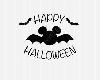 Happy Halloween Svg, Mickey Mouse Svg, svg, dxf, eps, png, Pdf - Download - Cut File, Clipart - Cricut Explorer - Silhouette Cameo