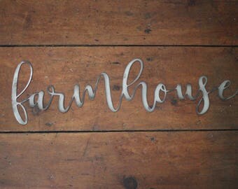Metal "farmhouse" Sign