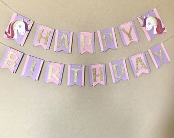 Unicorn Birthday Banner