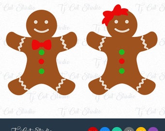 Gingerbread man svg | Etsy