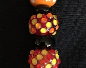 Clemson Lampwork Bead Electronic Touch Stylus