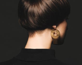 DECO DISC EARRINGS