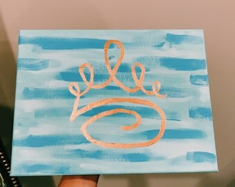 Zeta Tau Alpha Crown Canvas