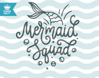 Download Mermaid squad svg | Etsy
