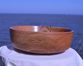 Beautifully detailed, hand spun wooden bowl