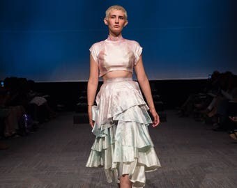 Organic Hemp Silk - Skirt & Lace-Up Top