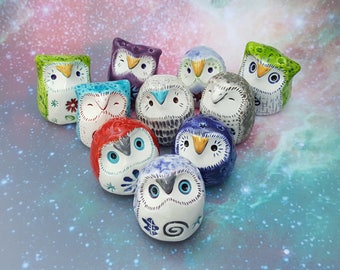One Surprise Ceramic Owl Figurine
