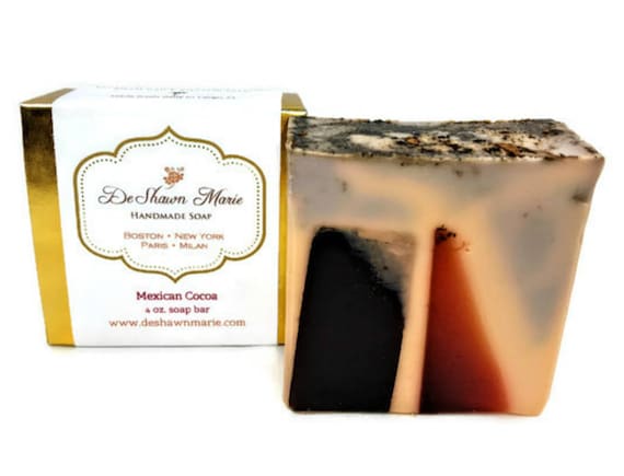 SOAP, Mexican Cocoa Soap, Coffee Scrub Soap, Handmade Soap, Vegan Soap, Christmas Gift, Natural Soap, Hot Cocoa Soap, Spice Soap,Soap Favors