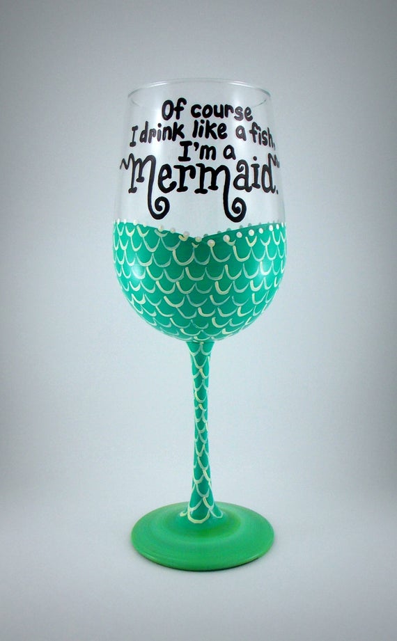 Free Free 245 Mermaid Wine Glass Svg SVG PNG EPS DXF File