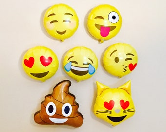 Emoji Balloon Set, Emoji Party Decorations, Emoji Balloons, Fun Photo Booth Props, Emoji Decorations, Emoji Photo Prop, Emoji, Emoji Theme