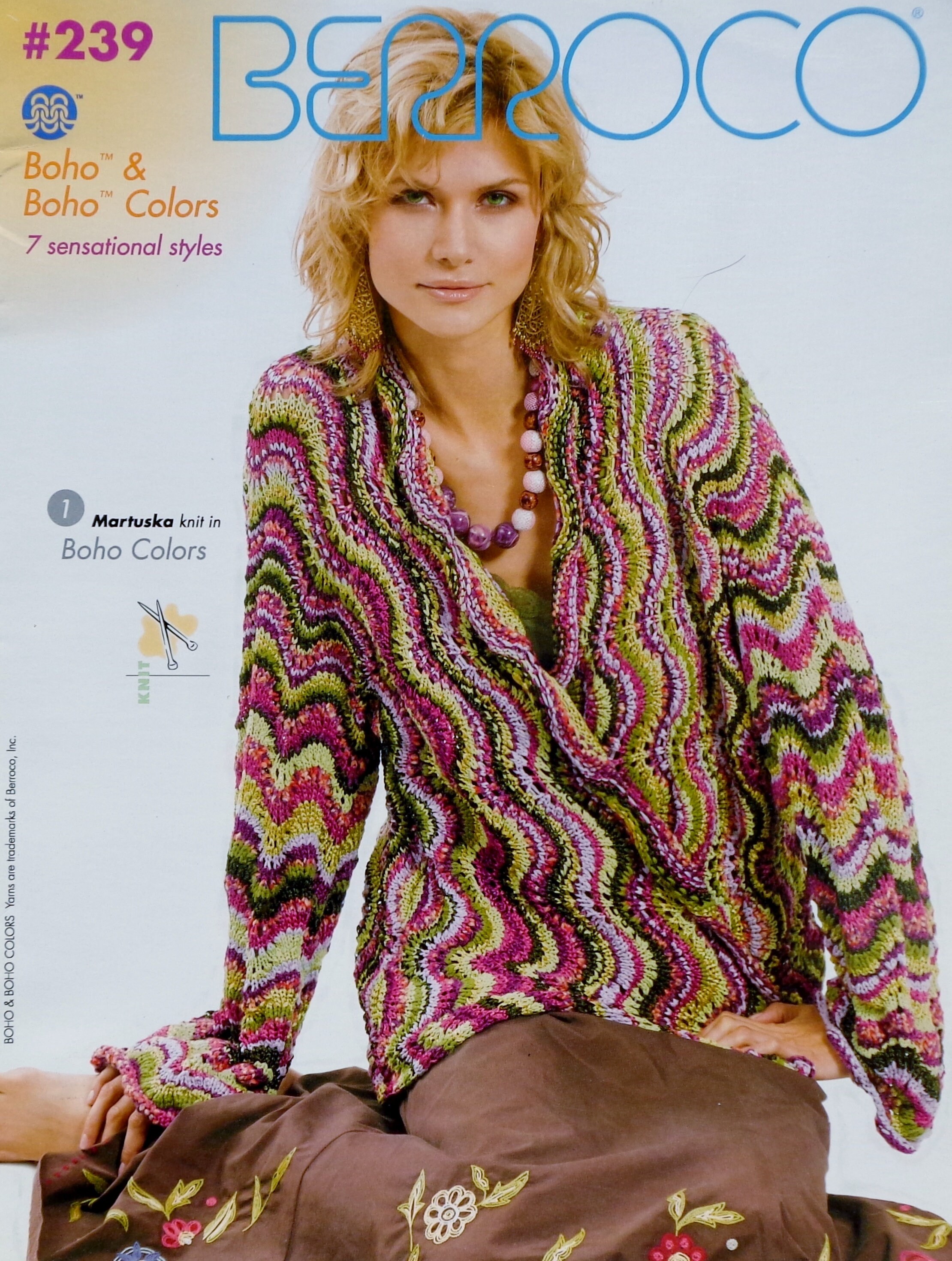 Knitting Pattern BERROCO 239 BOHO COLORS Handknitting