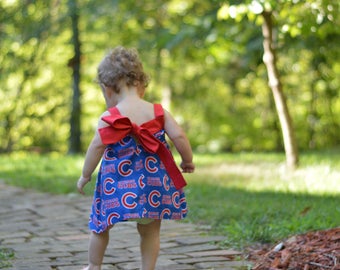 Chicago Cubs Baby Toddler Child Dress Chicago Cubs Dress Chicago Cubs Baby Toddler