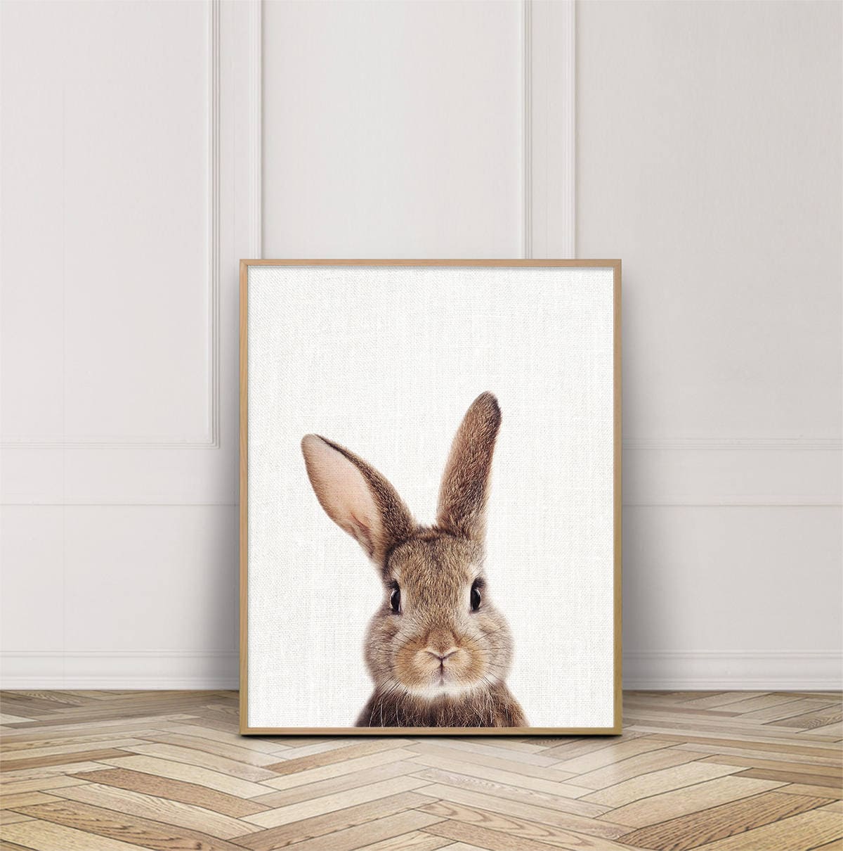 Bunny Print Rabbit Print Woodlands Animals Art Photo