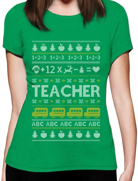 Teacher Ugly Christmas sweater Teachers Xmas Gift Women