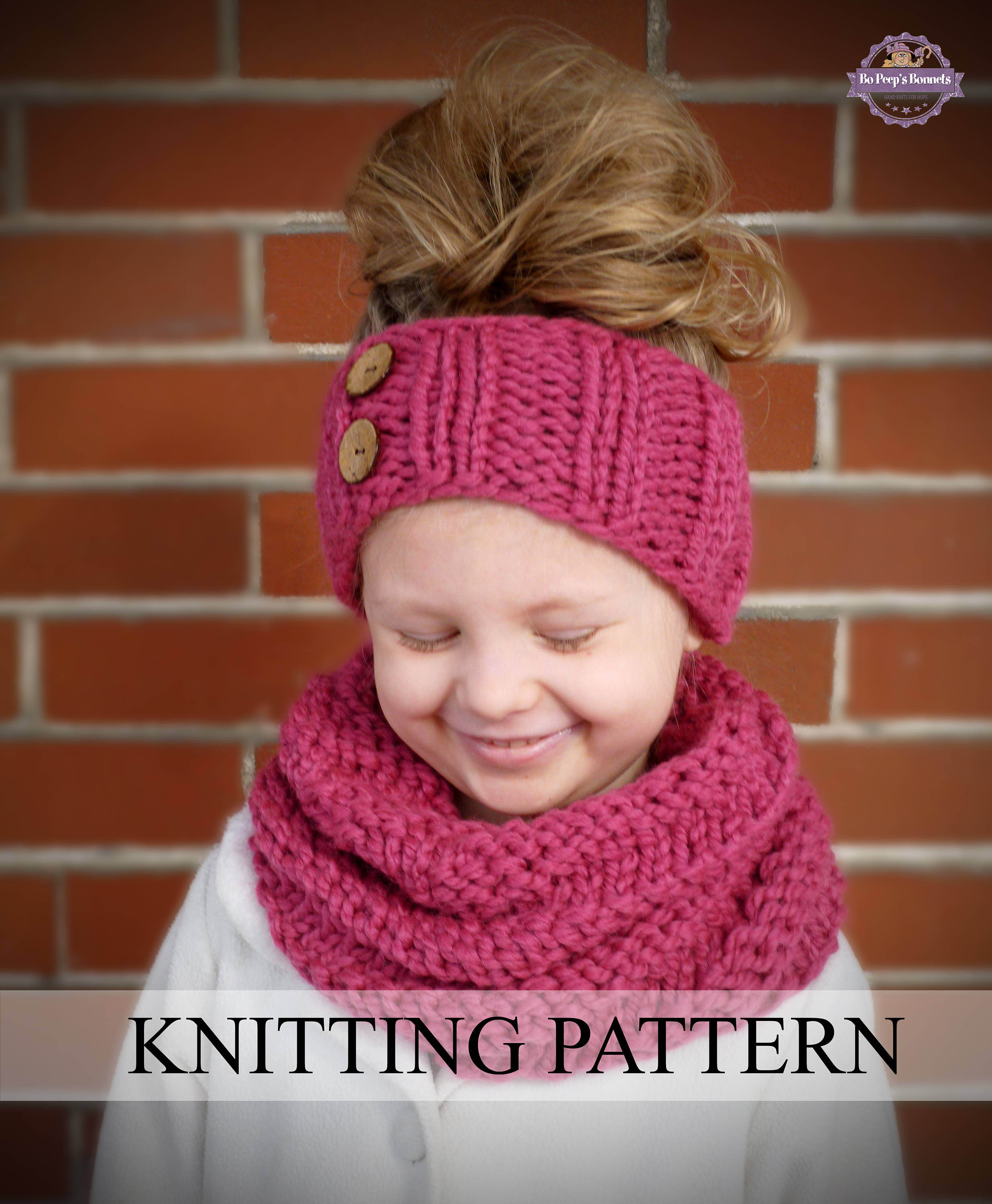 INSTANT DOWNLOAD Knitting PATTERN Spiral Cowl and Headband