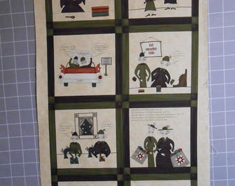 New Quilts Old Friends by Sandy Gervais for Moda Panel Fabric
