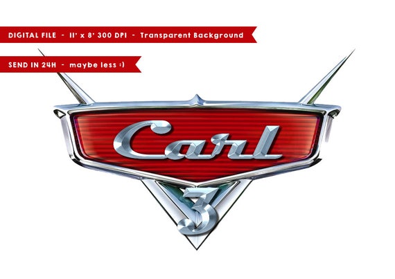 Download Disney Cars logo with name 11x8 digital file 300dpi 2