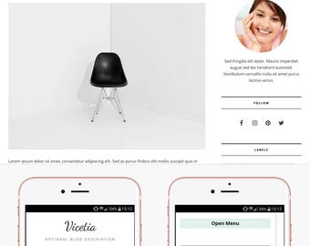 Blogger Template Responsive, Blogger Theme, Premade Blogger Templates, Blogger Template Minimal, Blogger Blog, Blogspot - Vicetia
