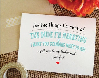 Funny Will You Be My Bridesmaid Card Funny Bridesmaid Card Asking Bridesmaid Proposal Will you be my maid of honor card wedding invitation