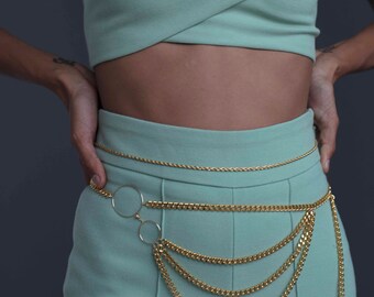 Tropicana Dreams Belly Chain - Gold main image 1