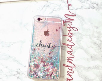 Floating Glitter iPhone 7 case iPhone 7 Plus case iPhone 6S case iPhone 6S Plus case iPhone 6 case iPhone 6 Plus case iPhone case Phone case