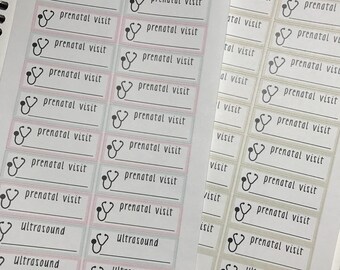 Prenatal doctor appointments | pregnancy planner stickers | PRE001