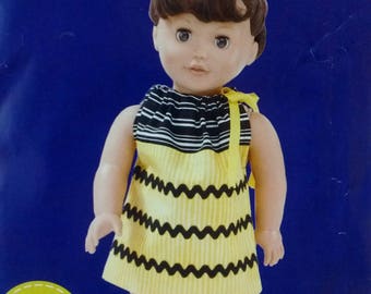Simplicity Sew Simple 18 inch doll dress pattern 1979