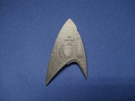 Star Trek Discovery Medical Badge with Choice of Rank 3D