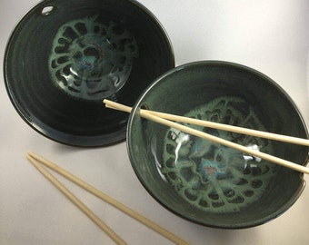 Sushi for Two, Pottery Bowls, Ceramic Bowls, Sushi Bowls, Serving Bowls, Rice Bowls, Noodle Bowls, Pottery Bowl Gift