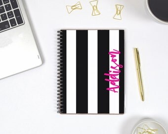 Personalized Notebook Spiral Bullet Journal Notebook, Custom Notebook Journal Personalized, Notebook Personalized Spiral Notebook A5