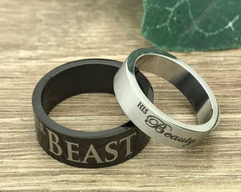 Beauty And The Beast Engagement Ring | Etsy