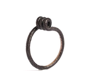 Men's & Women's Stainless Steel Ring With Black Enamel – Elegant Silver Band, Sizes 5-13 – 316L, No Stone