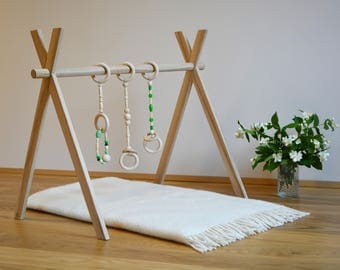 Baby gym, Scandinavian design gym, Unfinished gym, Baby fitness studio, Baby activity center, Wooden baby gym, Play gym, Gym foldable,