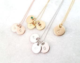 BIG SUMMER SALE / personalized jewelry ,Initial Necklace, Birthstone Necklace, Friendship necklace ,Family Tree Necklace, Bridesmaid gift