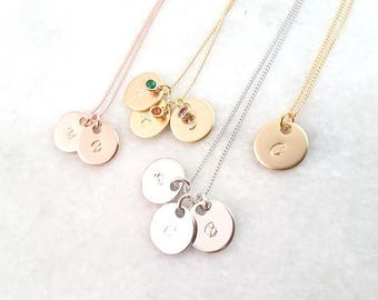 BIG SUMMER SALE / personalized jewelry ,Initial Necklace, Birthstone Necklace, Friendship necklace ,Family Tree Necklace, Bridesmaid gift
