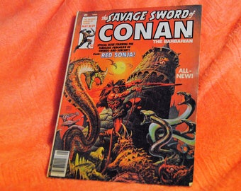 Savage Sword of Conan with Red Sonja 29 Marvel Comics 1978