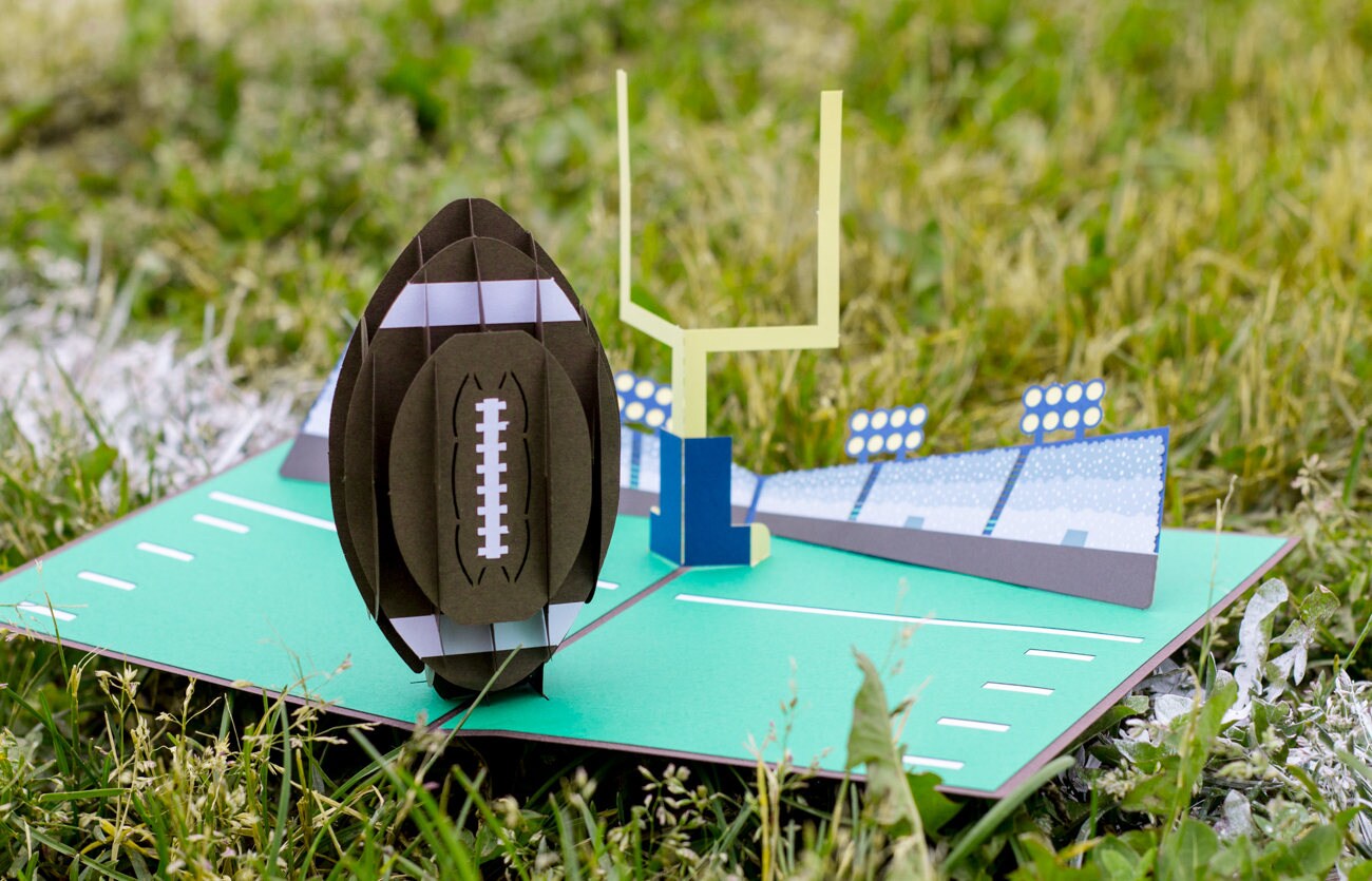 Football Pop Up Card Football 3D Pop Up Card Football Card